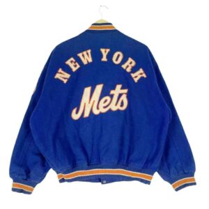 MLB Blue Major League New York Mets Wool Jacket
