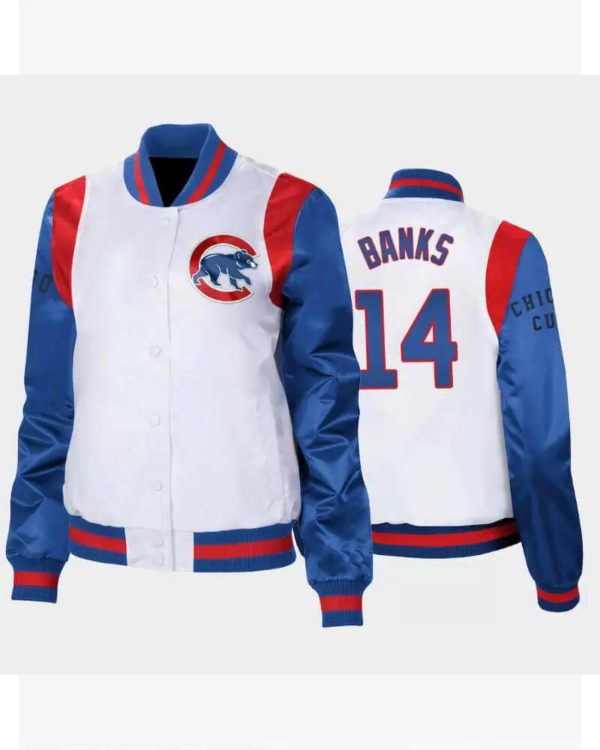MLB Chicago Cubs Ernie Banks Satin Jacket