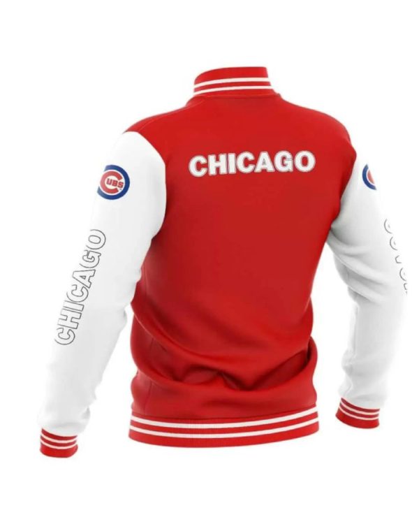 MLB Chicago Cubs Red Baseball Varsity Jacket