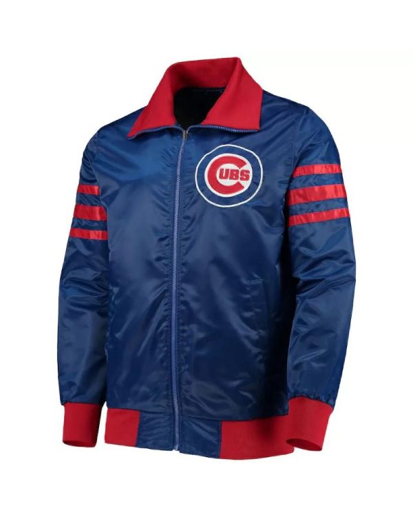 MLB Chicago Cubs The Captain II Royal Satin Jacket