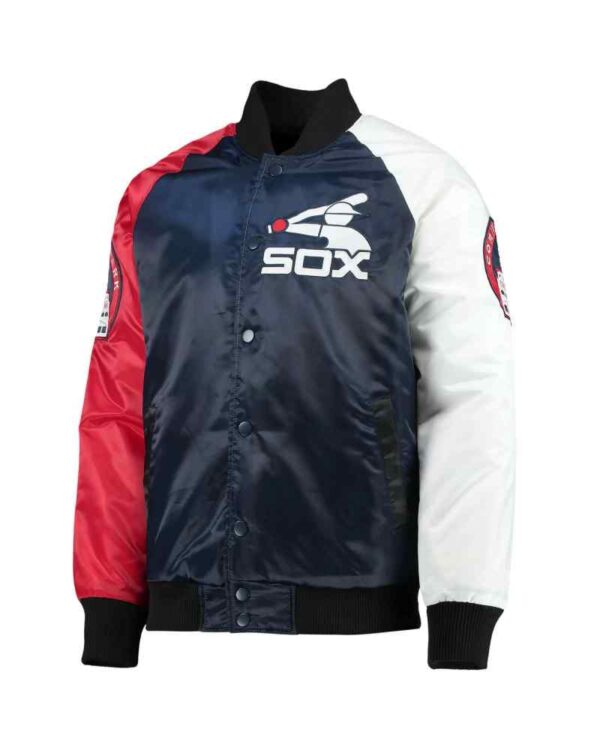 MLB Chicago White Sox Tricolor Satin Jacket