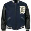 MLB Detroit Tigers 1955 Wool Leather Jacket