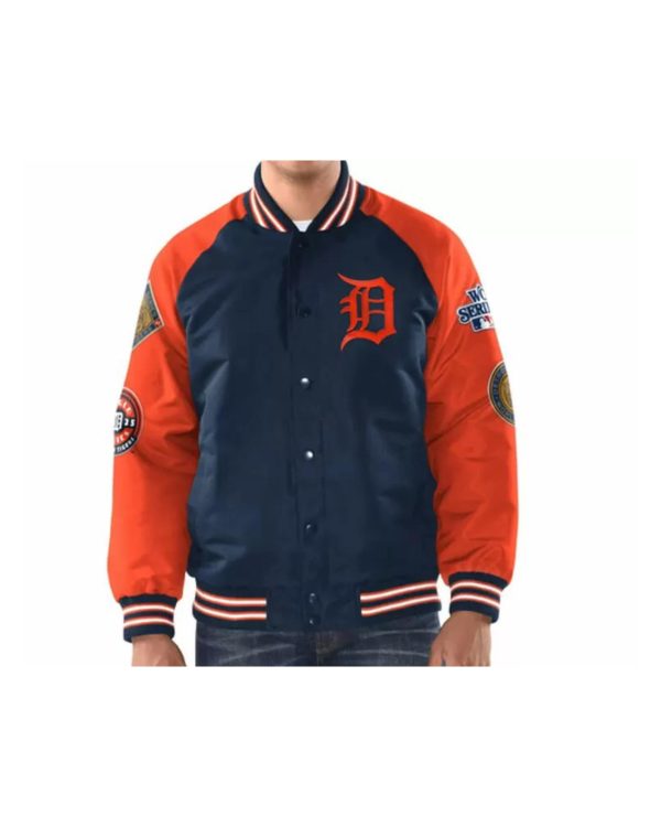 MLB Detroit Tigers 4x World Series Satin Jacket