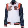 MLB Detroit Tigers Historic Logo Endzone Satin Jacket
