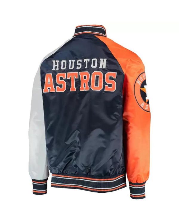 MLB Houston Astros Tricolor Satin Jacket