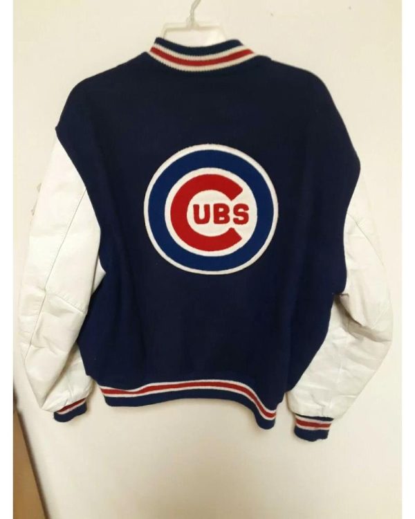 MLB Jeff Hamilton Chicago Cubs Wool Leather Jacket