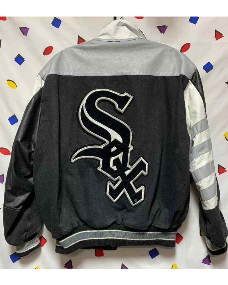 47 Brand MLB Boston Red Sox varsity jacket in navy with contrast sleeves   ASOS