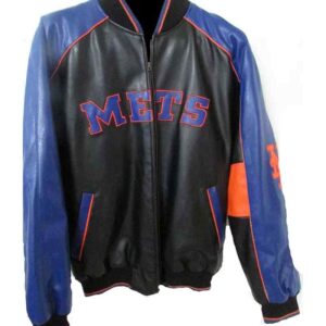 MLB Jeff Hamilton New York Mets Leather Jacket