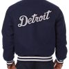 MLB Navy Blue Detroit Tigers Varsity Jacket