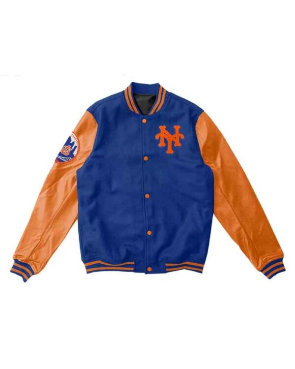 MLB New York Mets Blue Orange Varsity Jacket