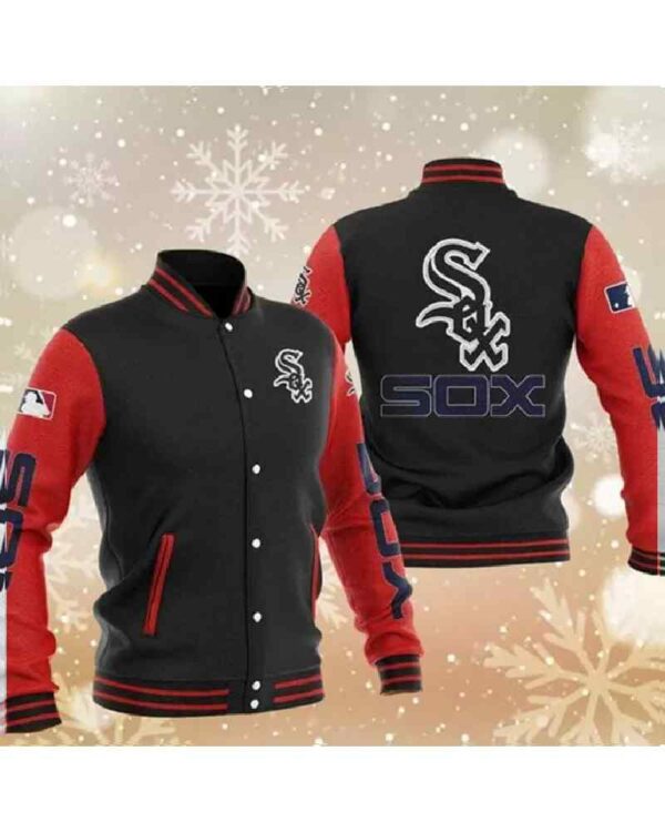 MLB Red Chicago White Sox Baseball Varsity Jacket