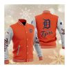 MLB Orange Detroit Tigers Baseball Varsity Jacket