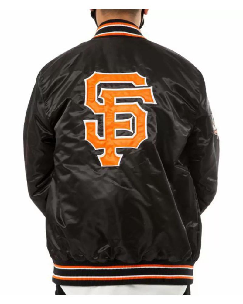 Satin World Series San Francisco Giants Orange Jacket - Jackets