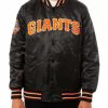 MLB San Francisco Giants Black Satin Jacket