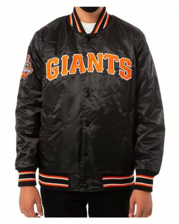 MLB San Francisco Giants Black Satin Jacket