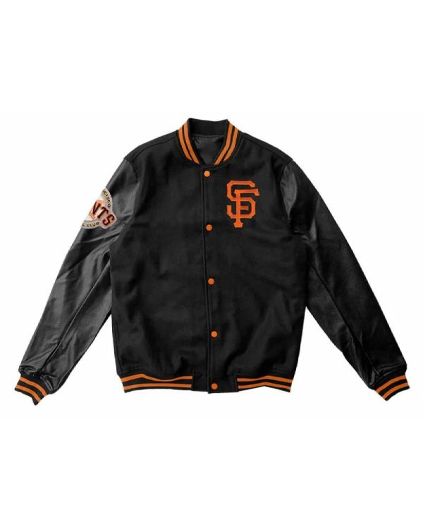 MLB San Francisco Giants Black Varsity Jacket