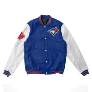 MLB Toronto Blue Jays Wool Leather Jacket