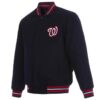 Navy Washington Nationals Wool MLB Jacket