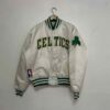 NBA Boston Celtics White Satin Jacket