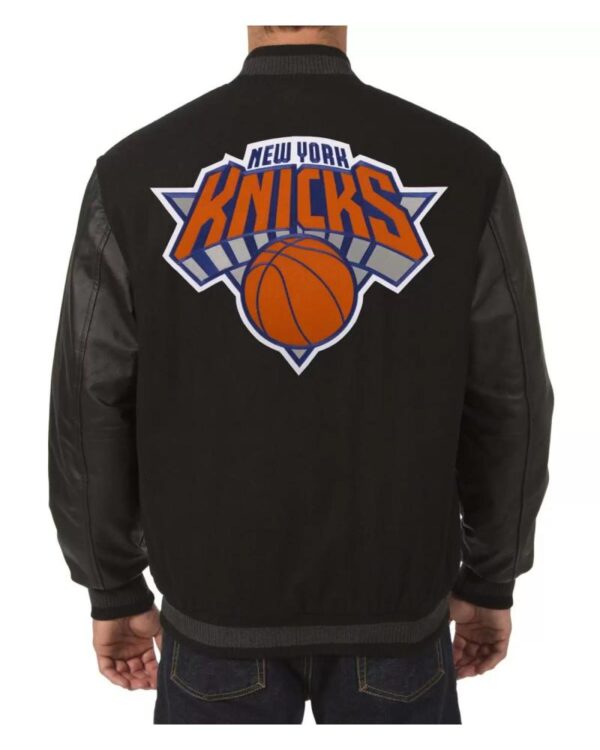 NBA Jeff Hamilton New York Knicks Black Varsity Jacket