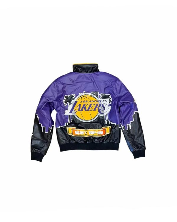 NBA LA Lakers Jeff Hamilton Leather Jacket