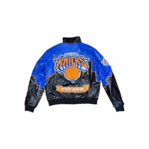 NBA Team NY Knicks Jeff Hamilton Leather Jacket
