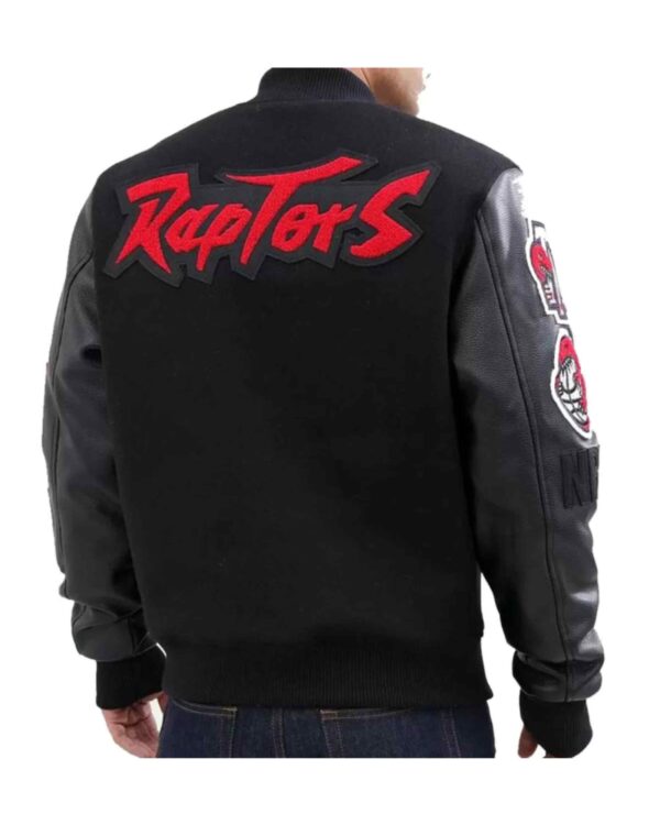 NBA Toronto Raptors Black Varsity Jacket