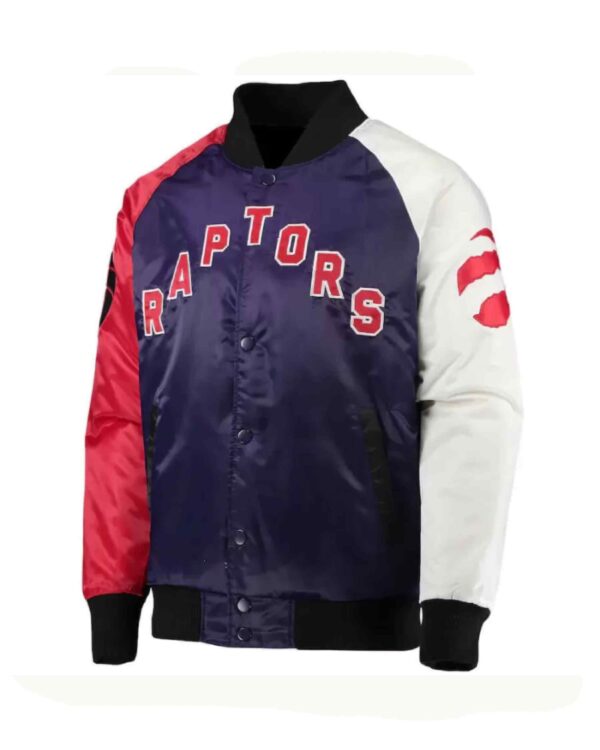 NBA Toronto Raptors Tricolor Satin Jacket