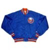 New York Islanders Satin Blue Bomber Jacket