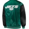 Starter NY Jets Green and Black Satin Jacket