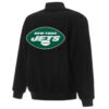 New York Jets NFL Black Wool Jacket