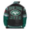 New York Jets NFL Multicolor Leather Jacket