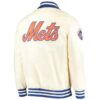 New York Mets Cream The Captain II Full Zip Jacket