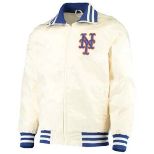 New York Mets Cream The Captain II Full Zip Jacket