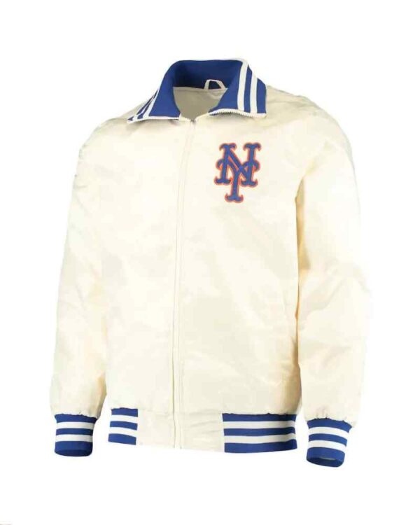New York Mets Cream The Captain II Full Zip Jacket