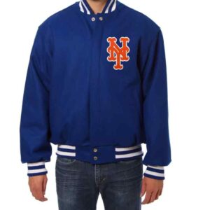New York Mets MLB Blue Wool Jacket