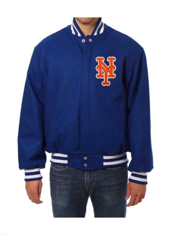 New York Mets MLB Blue Wool Jacket