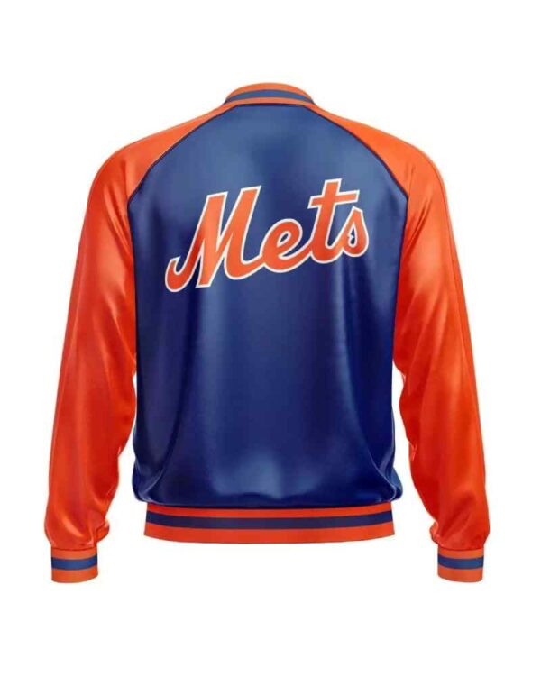 New York Mets MLB Leather Bomber Jacket