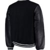 MLB New York Yankees Black Wool/Leather Letterman Jacket