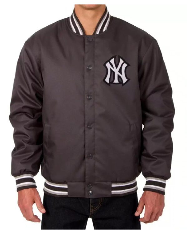 New York Yankees Charcoal MLB Polyester Jacket