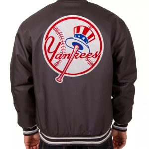 New York Yankees Charcoal MLB Polyester Jacket