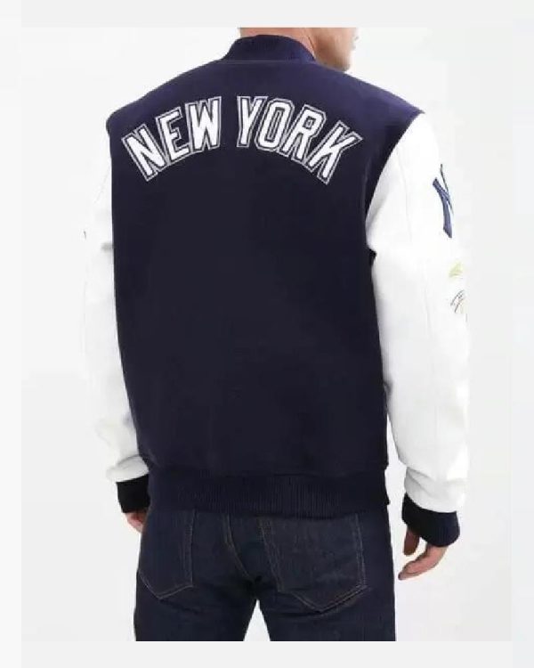 New York Yankees Navy White Varsity Jacket