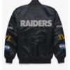 NFL Black Las Vegas Raiders Satin Jacket