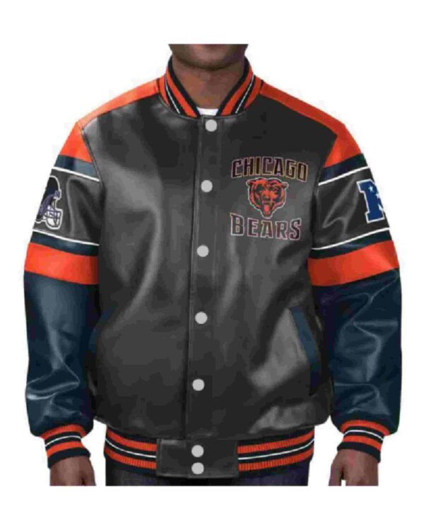 NFL Chicago Bears Multi Leather Jacket
