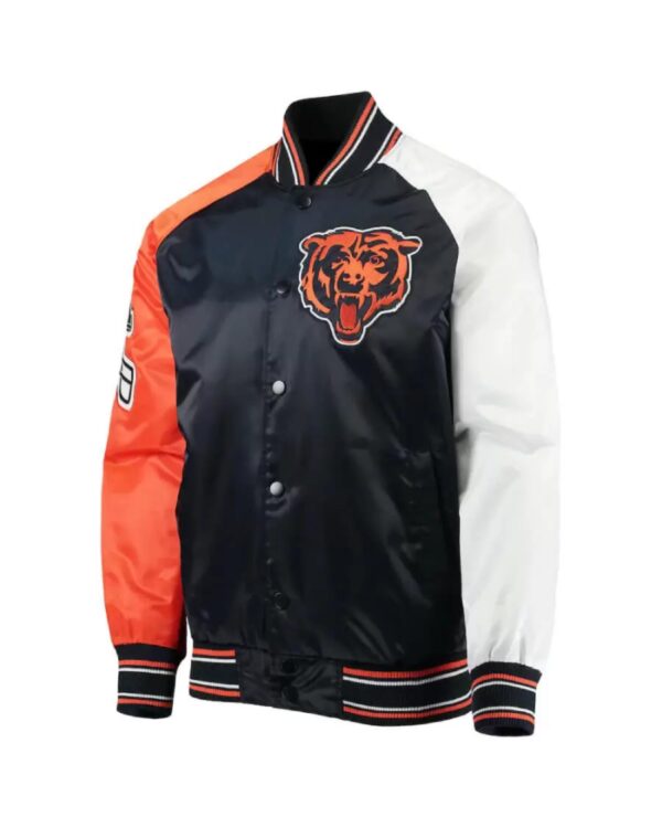 NFL Chicago Bears Tricolor Satin Jacket