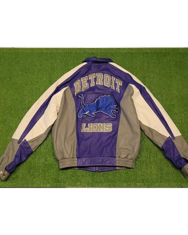 NFL Detroit Lions Jeff Hamilton Leather Jacket