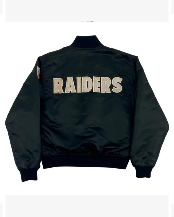 NFL Las Vegas Raiders Black Satin Jacket