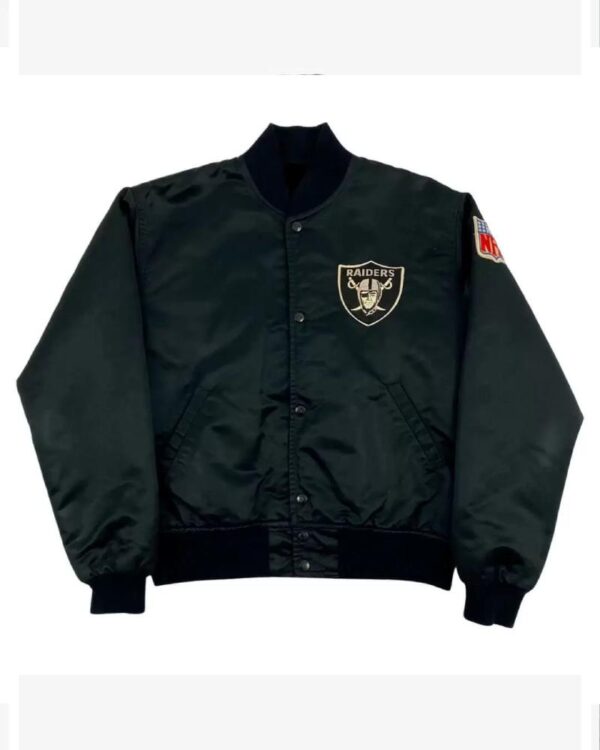 NFL Las Vegas Raiders Black Satin Jacket