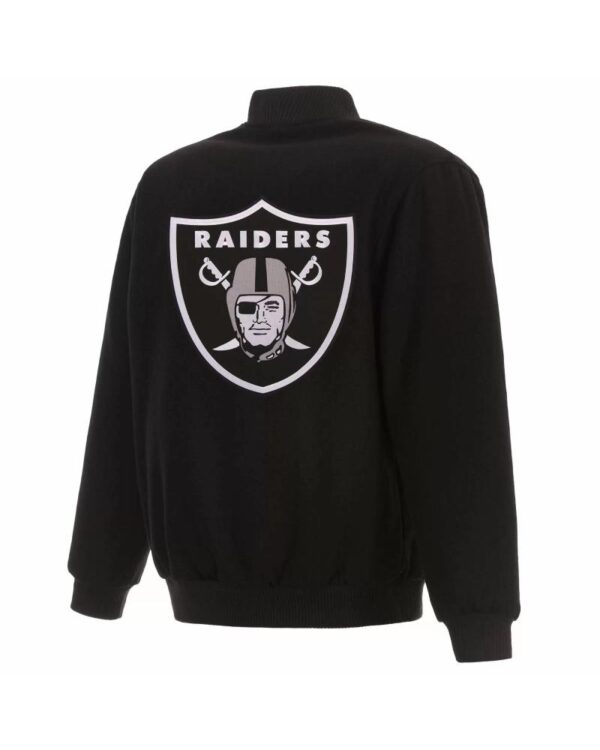 NFL Las Vegas Raiders Black Wool Jacket