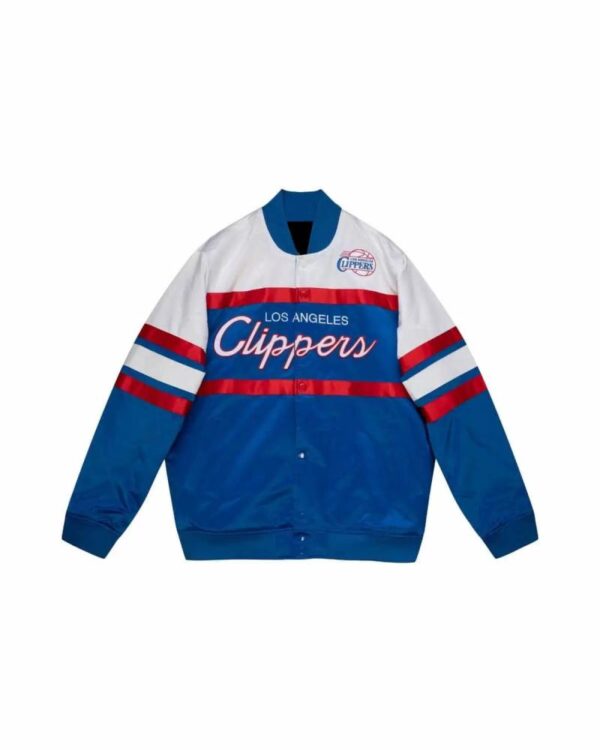 NFL Los Angeles Clippers Blue White Satin Jacket
